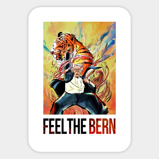 Bernie Sanders - Feel the Bern! Sticker by jaeilchoart